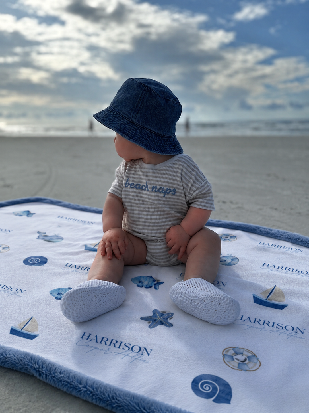 Personalised Sea Themed Blankie