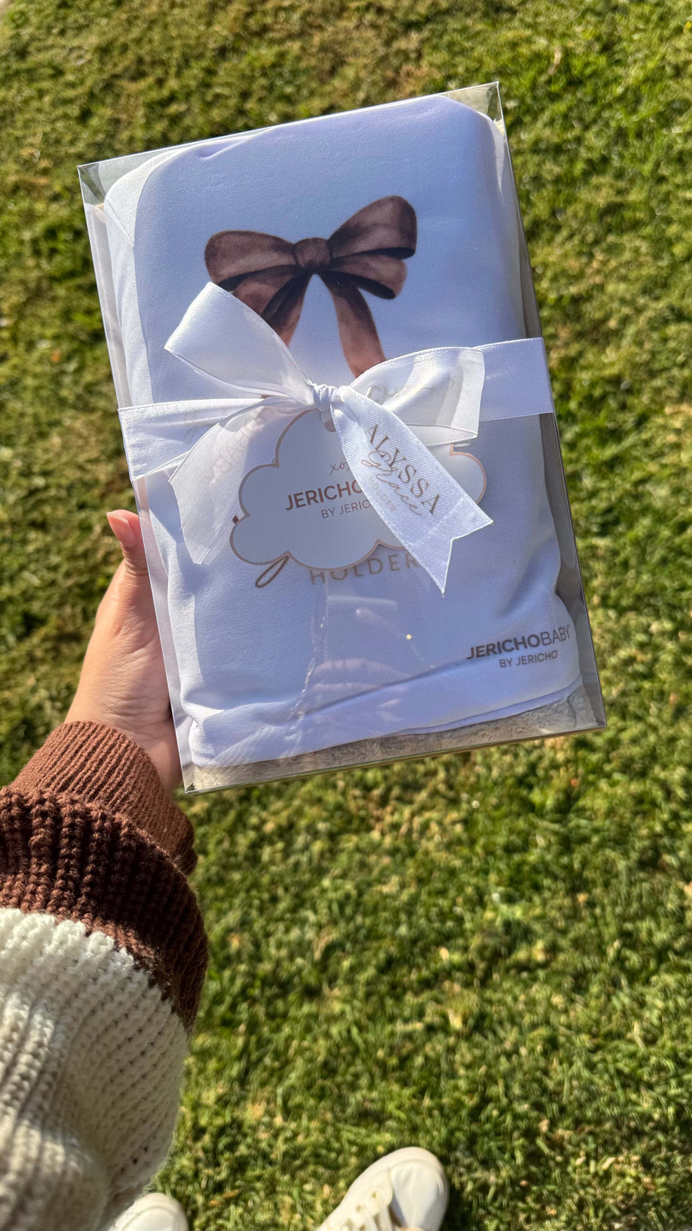 Personalised Brown Baby Blankie