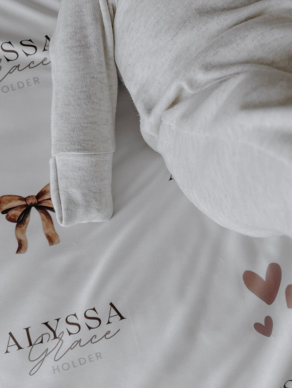 Personalised Brown Baby Blankie