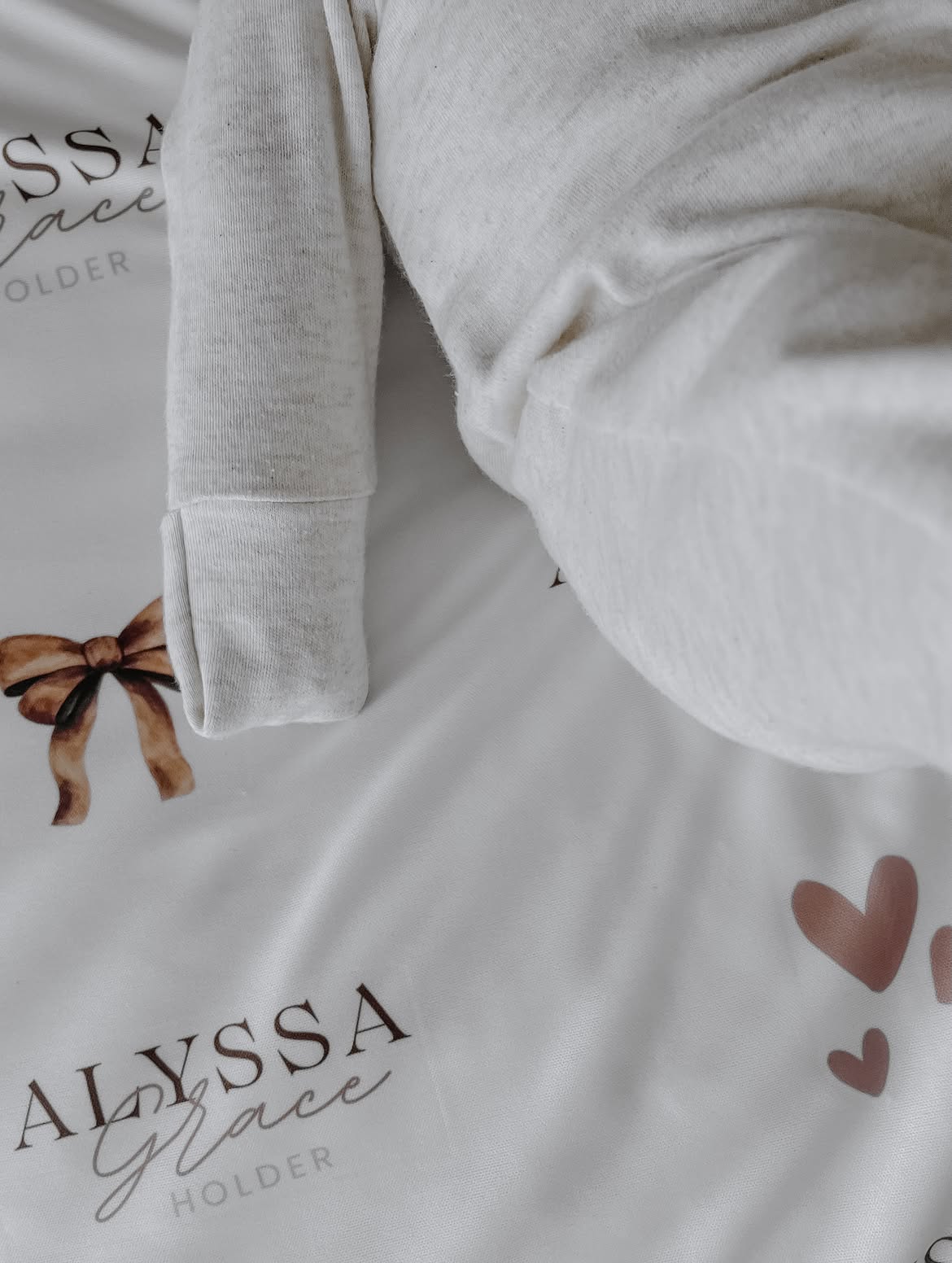 Personalised Brown Baby Blankie