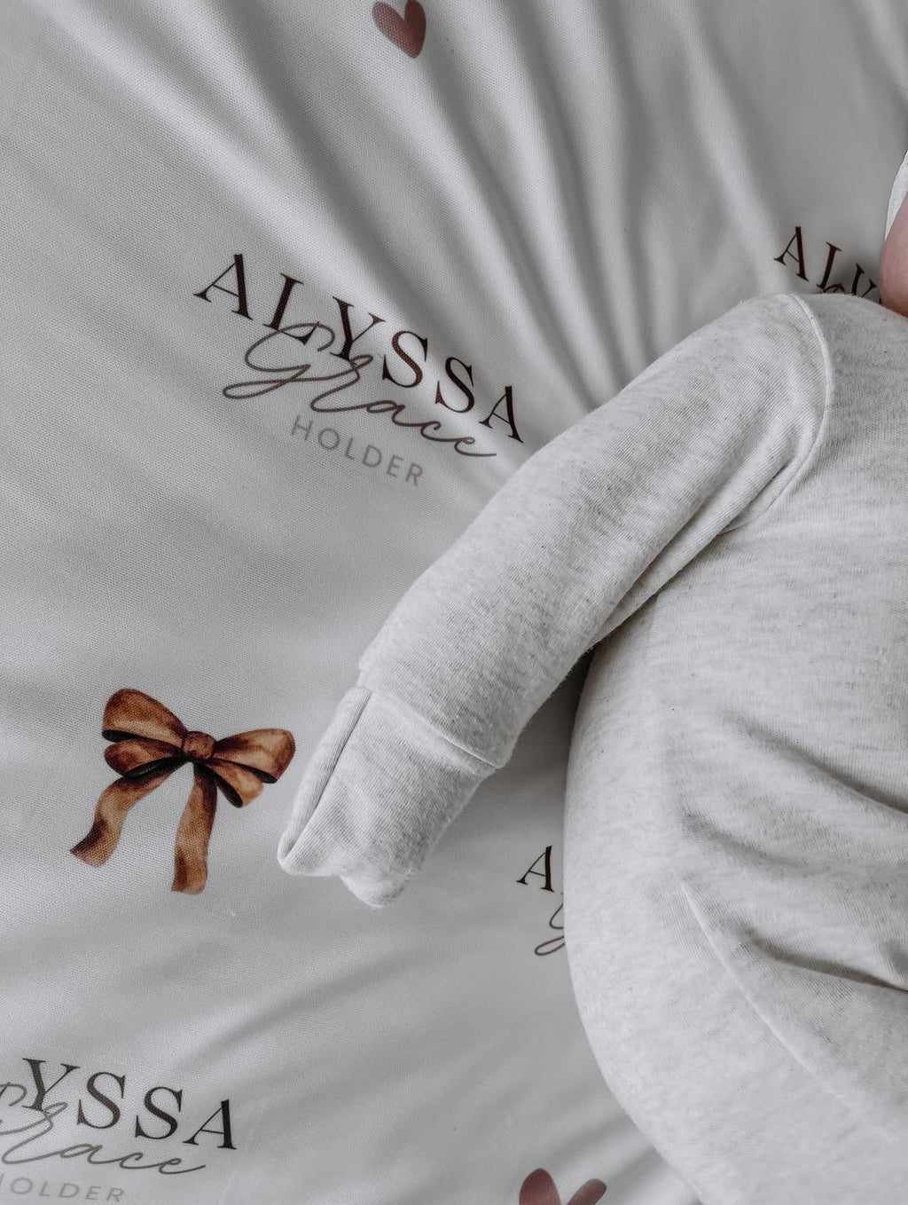 Personalised Brown Baby Blankie