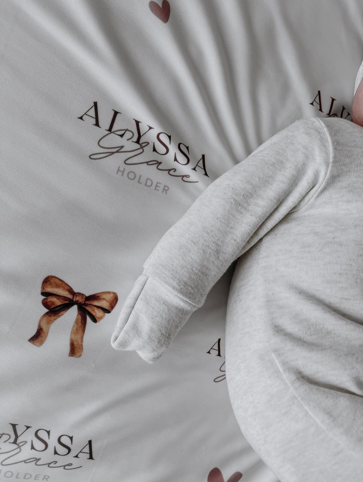 Personalised Brown Baby Blankie