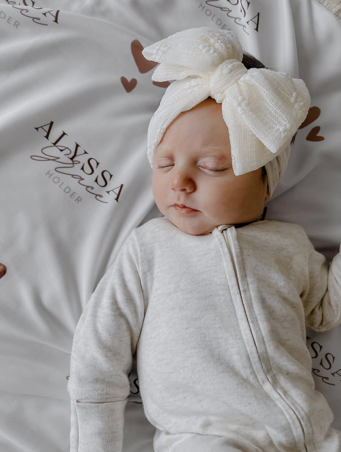 Personalised Brown Baby Blankie